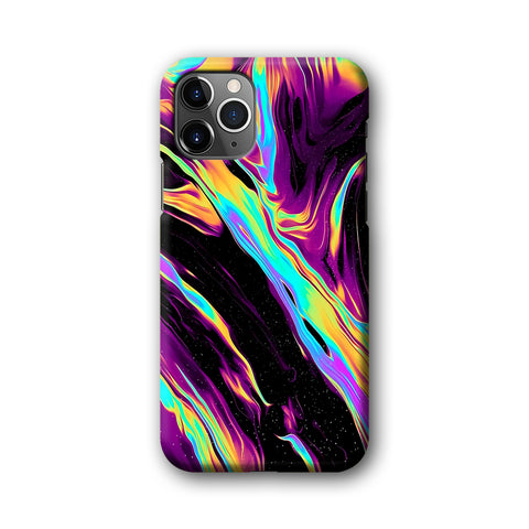 Abstract Colour Gradation Of Violet 3D Hardcase Phone Case