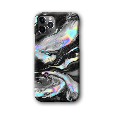Abstract Colour Grey Metalic 3D Hardcase Phone Case
