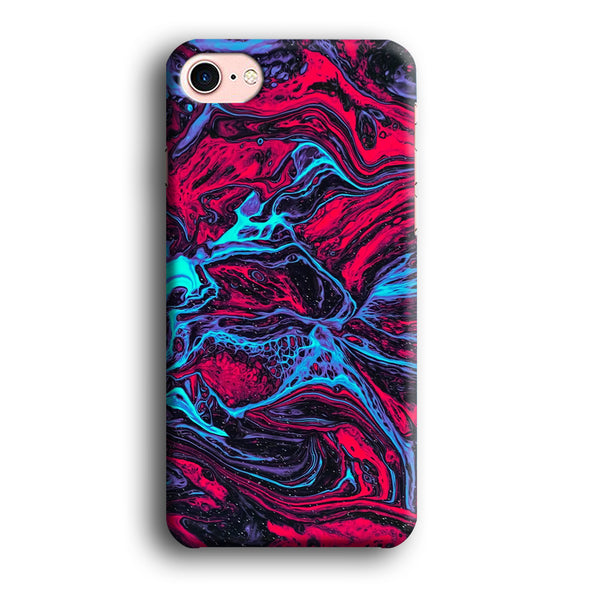 Abstract Colour Liquid Red Dominant 3D Hardcase Phone Case