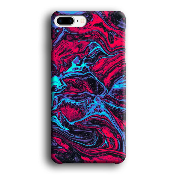 Abstract Colour Liquid Red Dominant 3D Hardcase Phone Case