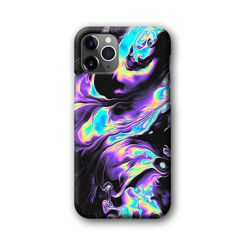Abstract Colour Metalic Of Purple 3D Hardcase Phone Case