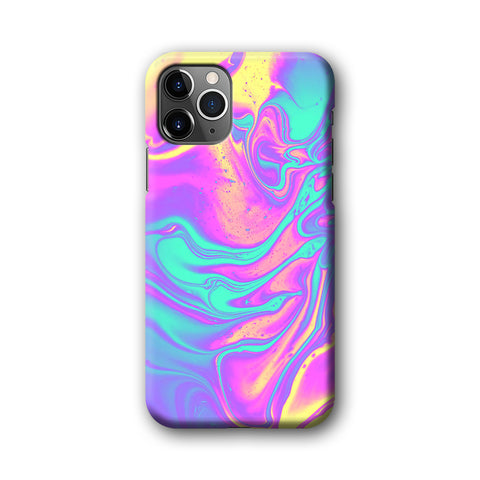 Abstract Colour Shiny Liquid 3D Hardcase Phone Case