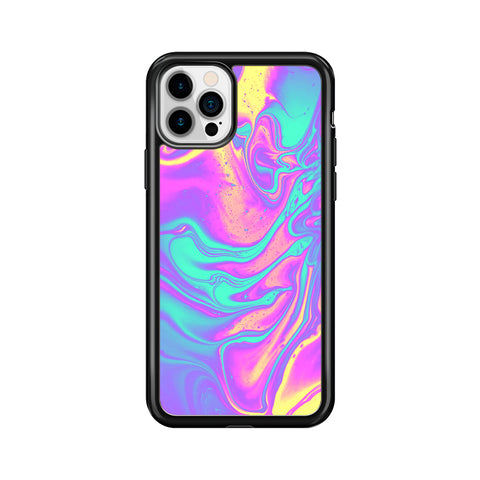 Abstract Colour Shiny Liquid 2D Jelly Softcase
