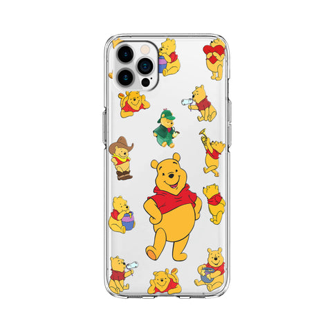 Winnie The Pooh Cartoon Softcase Clear
