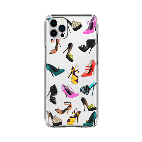 Wallpaper Shoes High Heel Softcase Clear